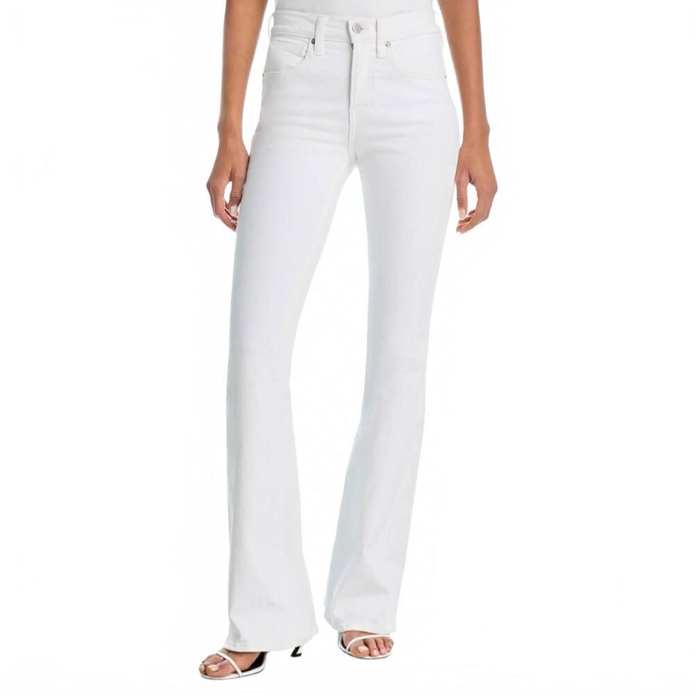 NEW VERONICA BEARD beverly skinny-flare jeans in white